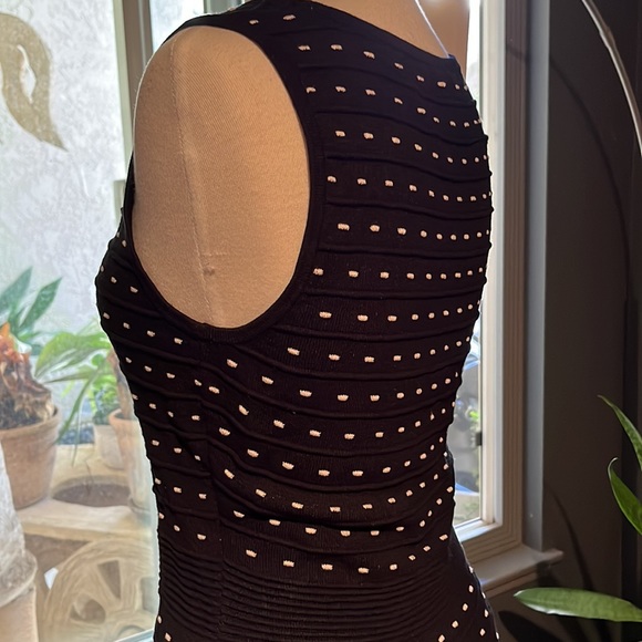 Ann Taylor dress, black with one dots - Picture 3 of 9